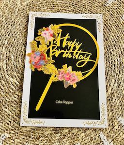 Cake Toppers And Birthday Banners: Birthday Cake Topper ^3 (Clearance)