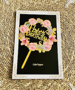 Cake Toppers And Birthday Banners: Birthday Cake Topper ^1 (Clearance)