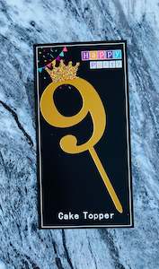 Number Cake Topper 9 (Clearance)