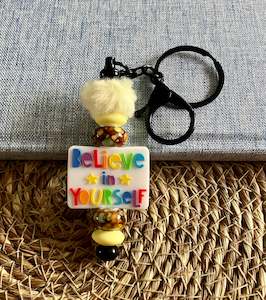 Beaded Pens: Beaded Keychain #25