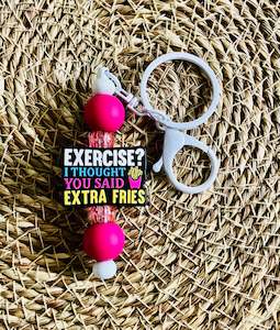 Beaded Pens: Beaded Keychain #24