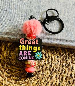 Beaded Keychain #22