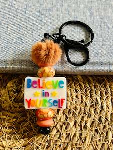 Beaded Pens: Beaded Keychain #15