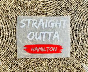 Straight Outta Hamilton Iron On Heat Transfer for Clothing #8