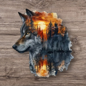 Wolf Wooden Puzzle