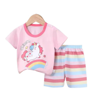 Kids Top and Shorts Set (Buttons on the top only for sizes 3-4 yrs and under) 10&hellip;