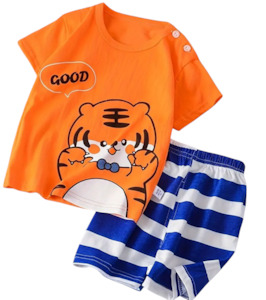 Kids Top and Shorts Set (Buttons on the top only for sizes 3-4 yrs and under) 10&hellip;