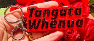 3D Printed Hand Painted Keychain/Bagchain #Tangata Whenua