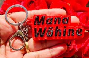 3D Printed Hand Painted Keychain/Bagchain #Mana Wāhine