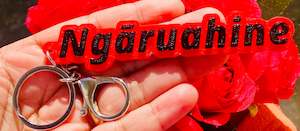 3D Printed Hand Painted Keychain/Bagchain #Ngāruahine