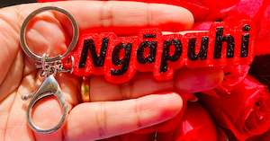 3D Printed Hand Painted Keychain/Bagchain #Ngāpuhi