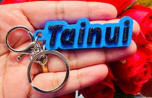 3D Printed Hand Painted Keychain/Bagchain #Tainui