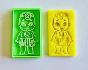 3d Printed Items: 3D Printed Tākaro Tribe Doh/Clay Cutter and Stamp #52