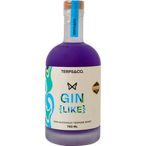 Non Alcoholic Spirits: Terps & Co Gin-like Non-Alcoholic Terpene Spirit 750ml