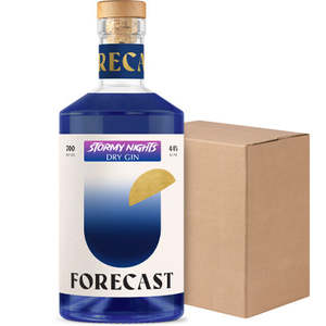 Forecast Gin: Forecast Stormy Nights Dry Gin Case (6x700ml)