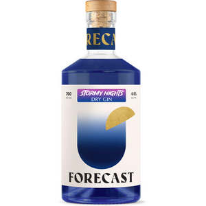 Forecast Gin: Forecast Stormy Nights Colour Changing Dry Gin 700ml