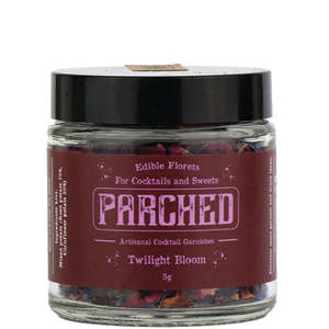 Parched Dehydrated Garnishes: Parched Twilight Bloom Florets 5g