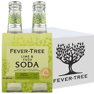Fever Tree Lime & Yuzu Soda Slab 24x200ml Bottles