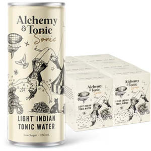 Under 50: Alchemy & Tonic LIGHT Indian Tonic Water Slab (24x250ml Can)