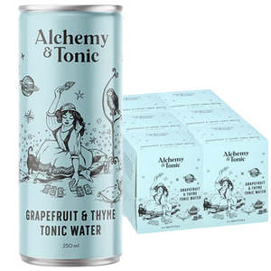 Alchemy & Tonic Grapefruit & Thyme Tonic Water Slab (24x250ml Can)