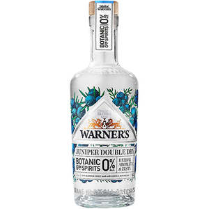 Non Alcoholic Spirits: Warners Juniper Double Dry Non-Alcoholic Gin 500ml
