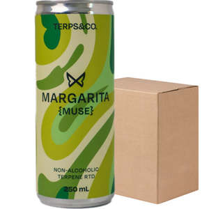 Non Alcoholic Spirits: Terps & Co Margarita-muse Non-Alcoholic RTD Case (24x250ml)
