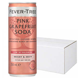 Fever-Tree Pink Grapefruit Soda Cans (24x250ml)
