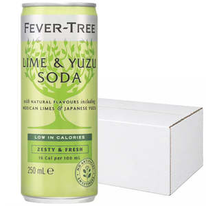 Fever-Tree Lime & Yuzu Soda Cans (24x250ml)