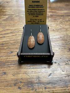 KOPATA DEWDROP EARRINGS WOOD