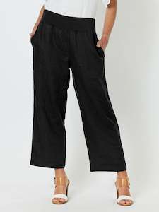 Bottoms: LARA WIDE LEG LINEN PANT