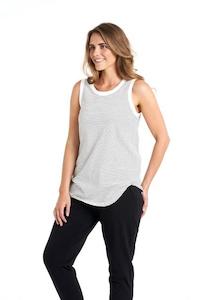 Tunics: KIERA TANK BLACK & WHITE