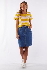 Bottoms: CHLOE DENIM SKIRT