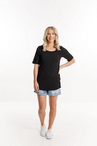 LONG TEE BLACK