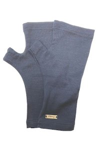 MERINO WOOL FINGERLESS GLOVES INDI BLUE