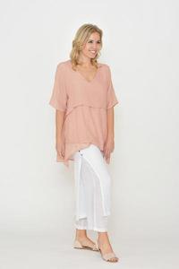 FINE LINE LAYERED TOP