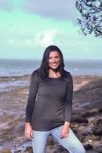 WOMENS 100% MERINO (210) LONGLINE SCOOP LONG SLEEVE TOP CHARCOAL