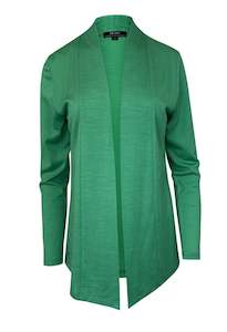 MERINO MID LENGTH EDGE TO EDGE WOMENS CARDIGAN VERDE