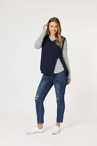 Threadz: VICKY VEST NAVY