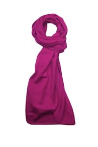 Ebony: 100% MERINO SCARF RASPBERRY