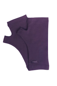 MERINO WOOL FINGERLESS GLOVES ITALIAN PLUM