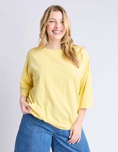 Tops: FUNDAMENTAL MAZIE SWEAT BANANA