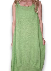 Dresses: MAXI TANK DRESS LIGHT GREEN