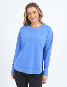 Jumpers: SIMPLIFIED CREW COBALT