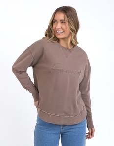 Jumpers: FOXWOOD SIGNATURE CREW CHOCOLATE