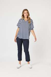 HARLEQUIN STRIPE TOP
