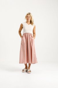 GIANNA DRESS CREAMY BLOSSOM BOWS