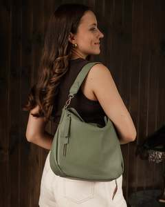 Louenhide: NADIA SHOULDER BAG SAGE GREEN
