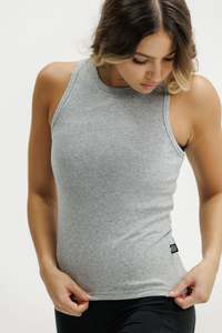 Rose Road: LUCA RIB SINGLET GREY