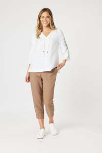 Gordon Smith: LINO TAPERED LEG PANT NUTMEG