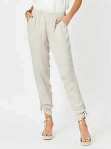 Hammock And Vine: TRAVELLER LUXE SIDE TIE PANT CHAMPAGNE